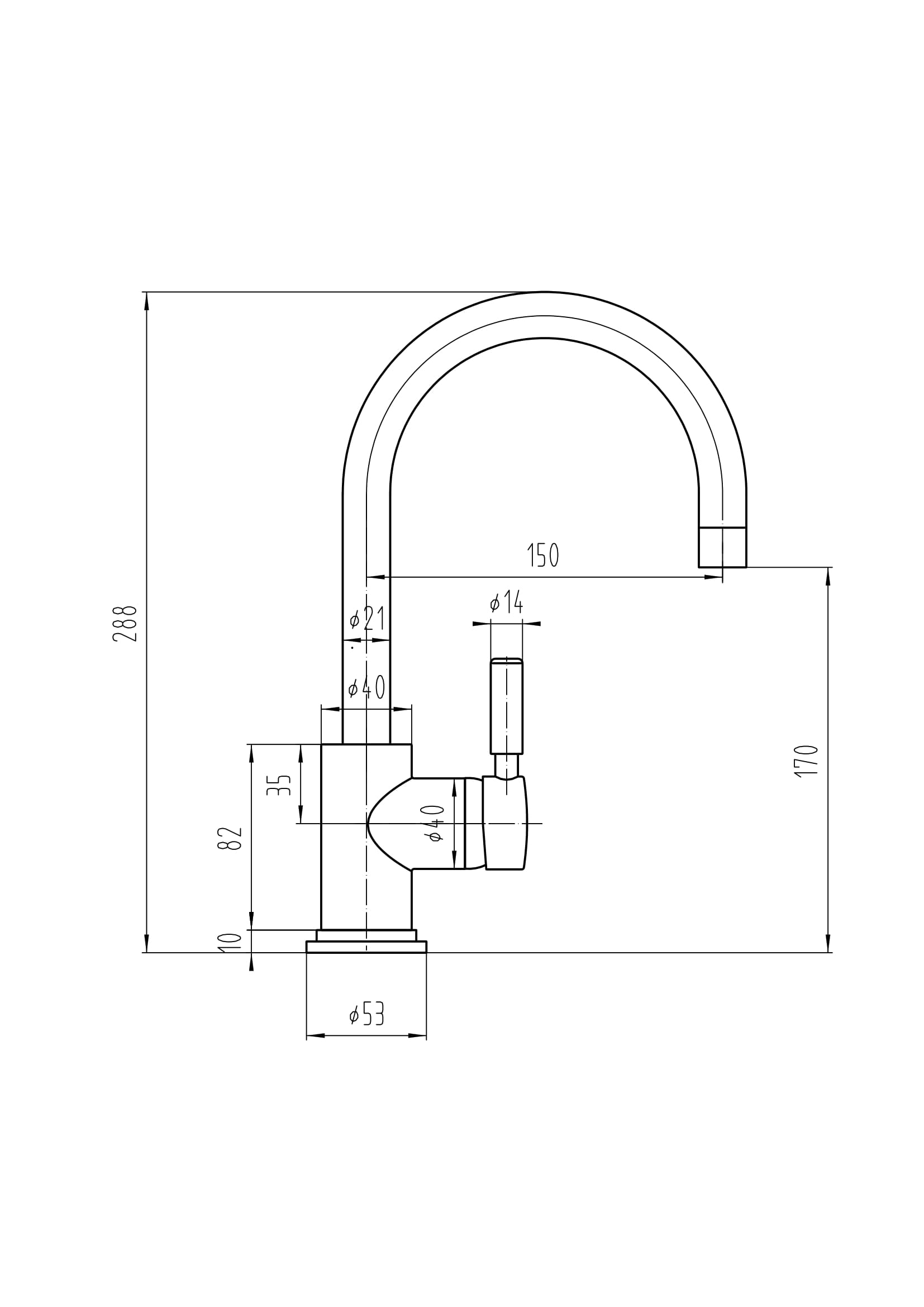 Tec Single Lever Mono Basin Mixer Matt Black