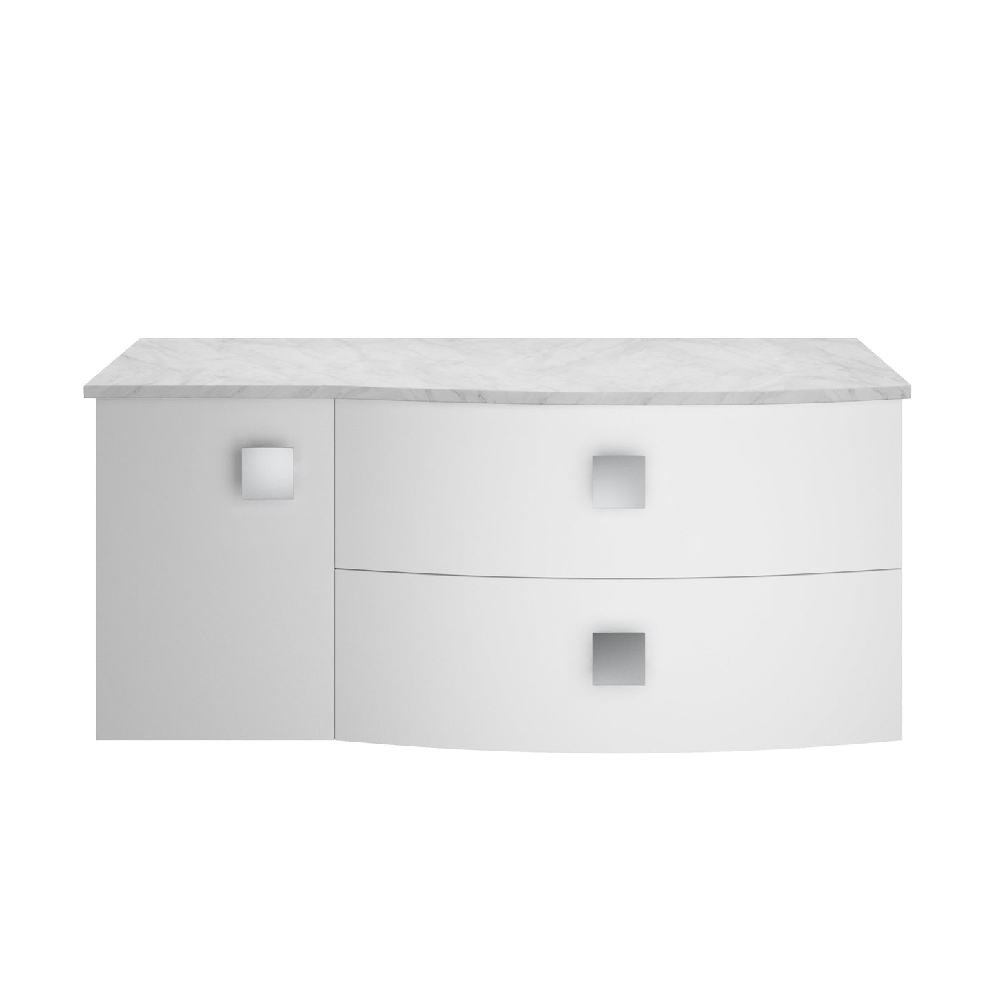 Hudson Reed Sarenna 1000mm Wall Hung Vanity Unit With Grey Marble Top