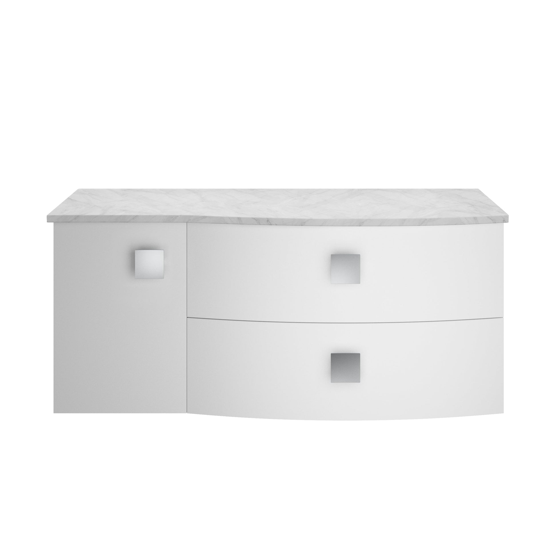 Hudson Reed Sarenna 1000mm Wall Hung Vanity Unit With Grey Marble Top
