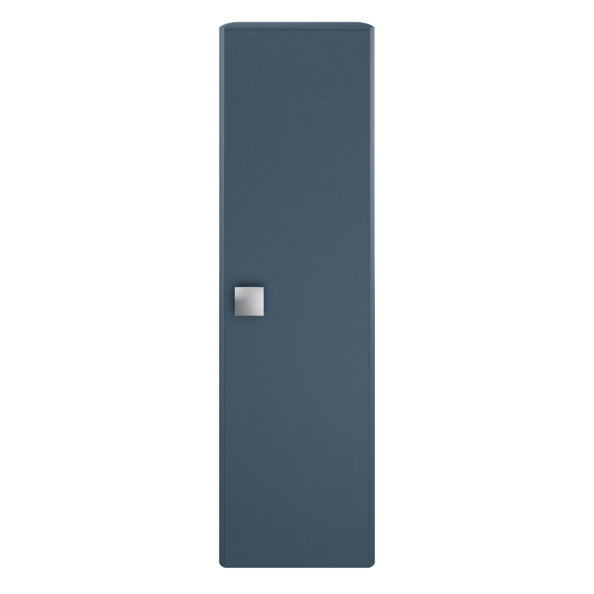 Hudson Reed Sarenna 350mm 1 Door Mineral Blue Wall Hung Tall Cabinet With Handles