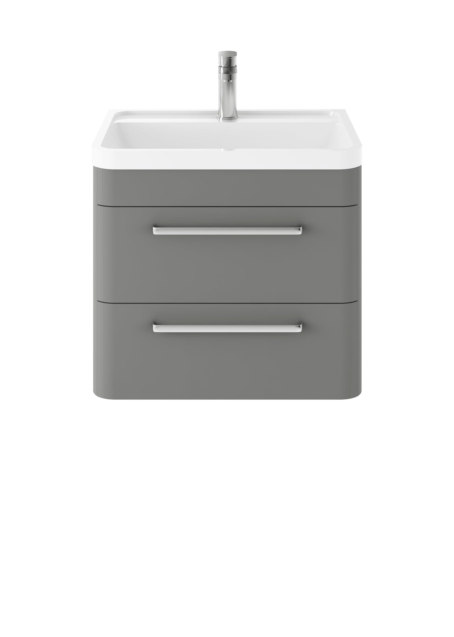 Hudson Reed Solar 600mm Wall Hung Vanity Unit With Polymarble Basin