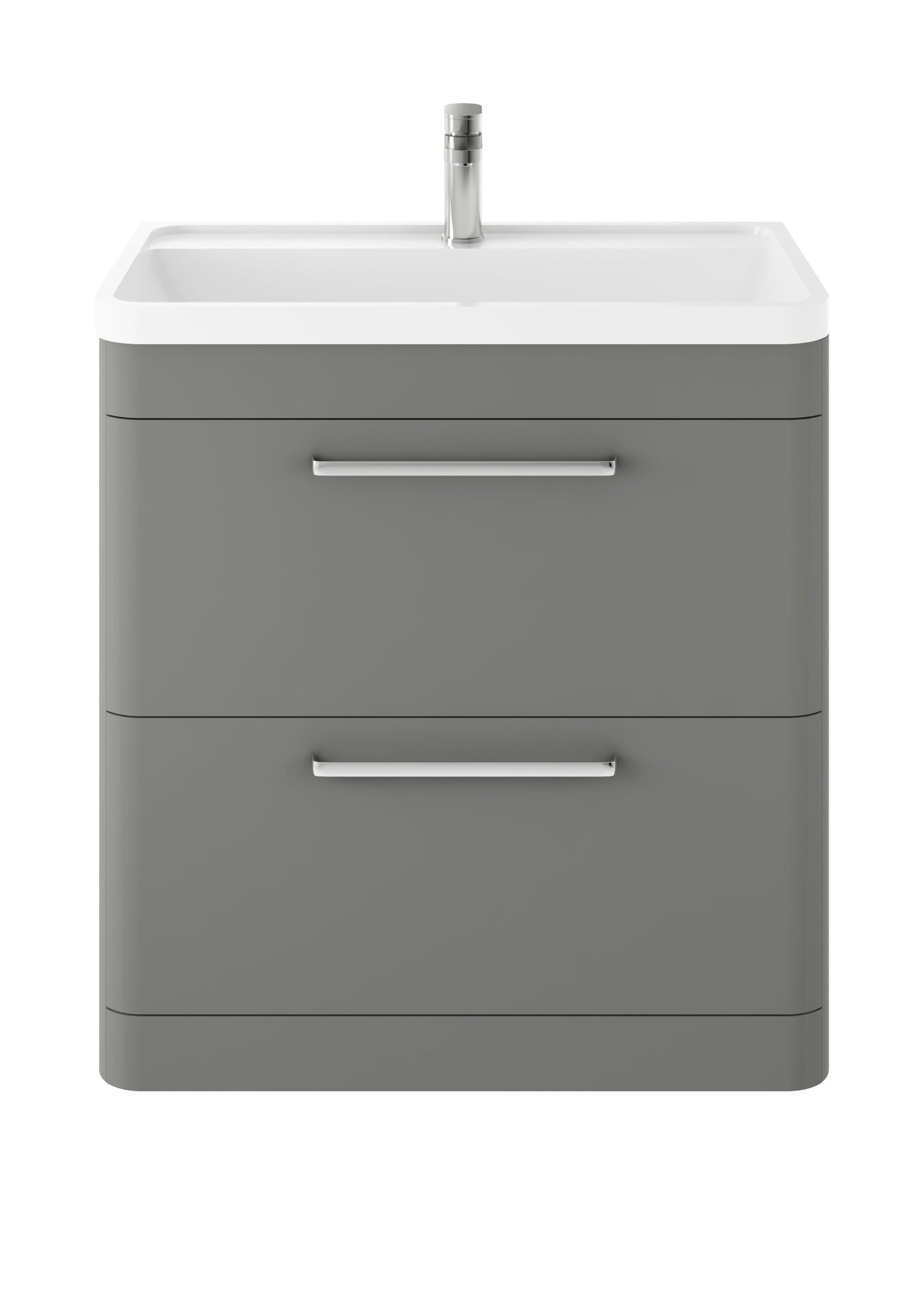 Hudson Reed Solar 800mm Floor Standing 2 Drawer Vanity Unit With Polymarble Basin