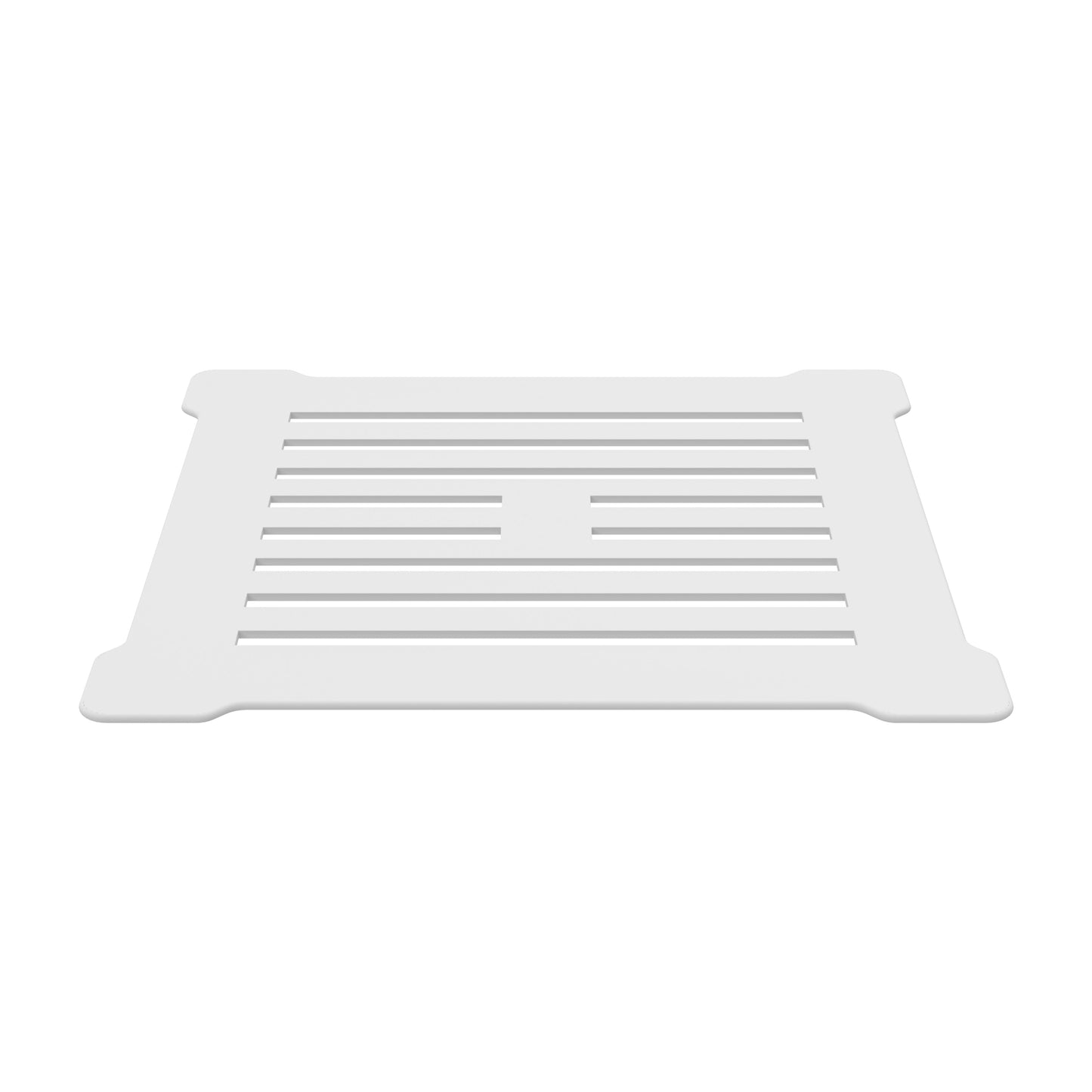 Square Shower Waste With White Top