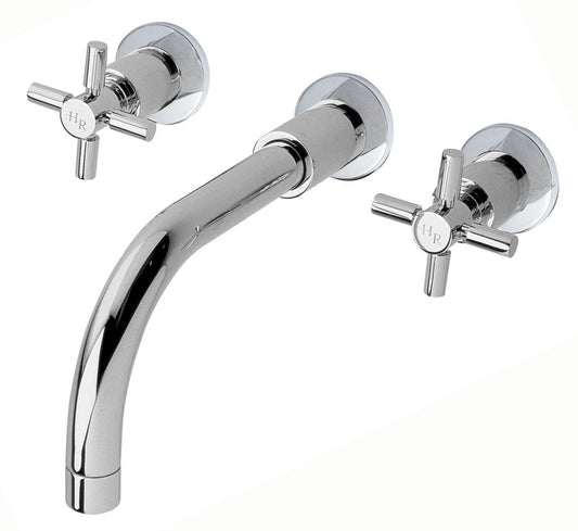 Tec Crosshead Wall Mounted Basin Mixer