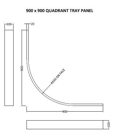 Hudson Reed 900 x 900 Easy Plumb Leg Set & Plinth Kit
