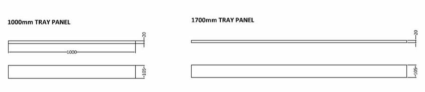 Hudson Reed 1700 & 1000 Panel Leg Set & Plinth Kit