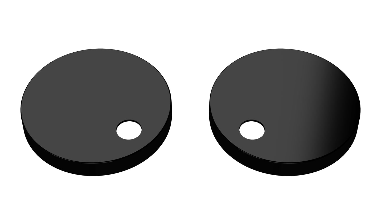 Matt Black Toilet Seat Cover Caps Black