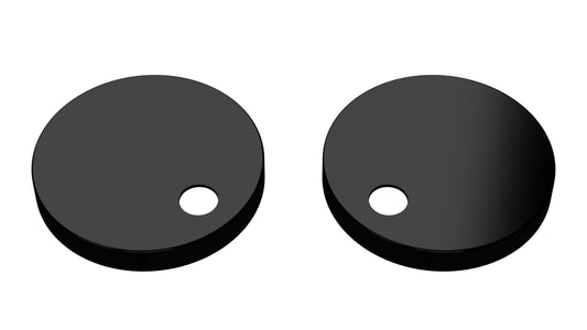 Matt Black Toilet Seat Cover Caps Black