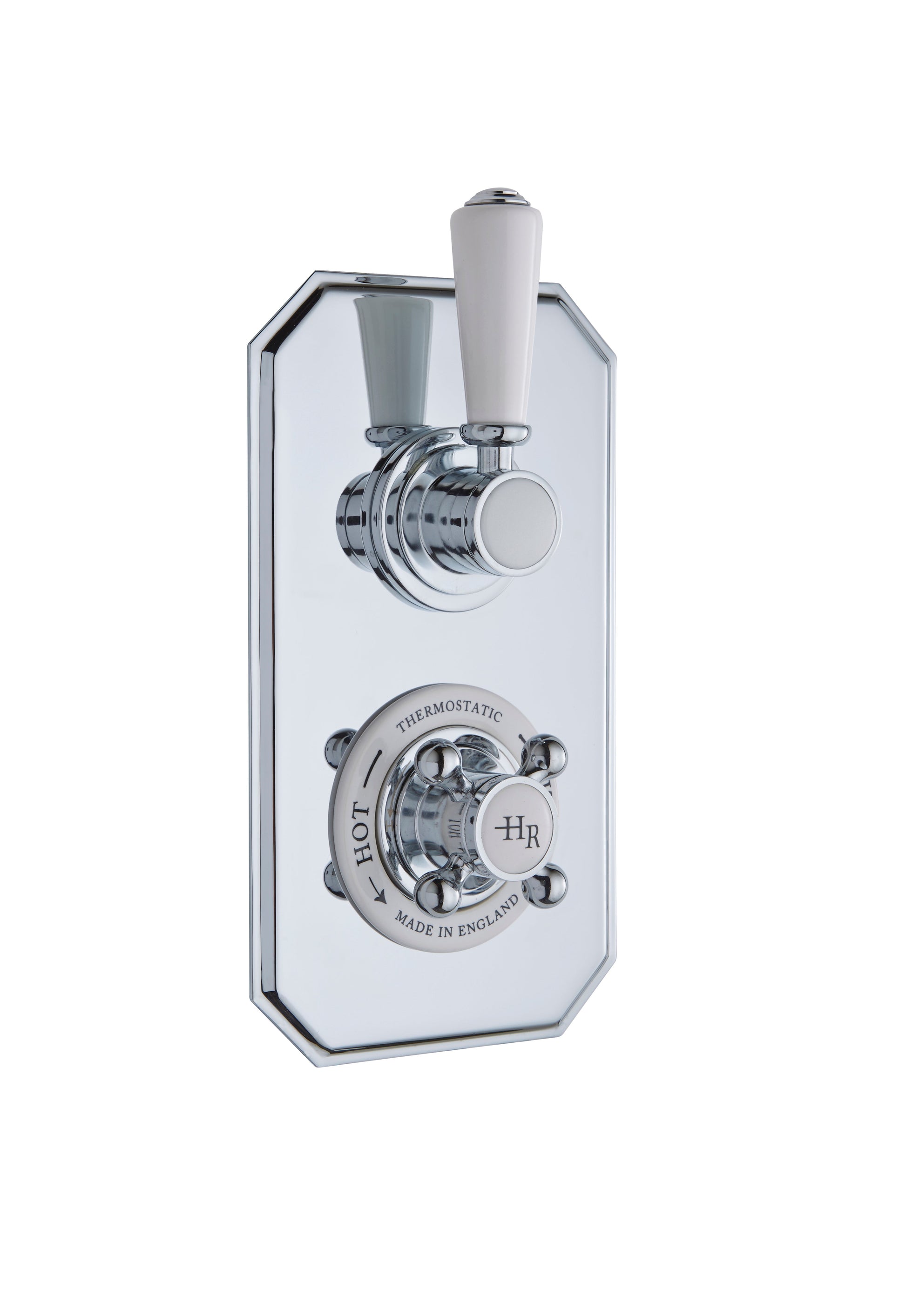White Topaz Twin Thermostatic Shower Valve