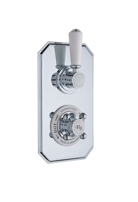 White Topaz Twin Thermostatic Shower Valve