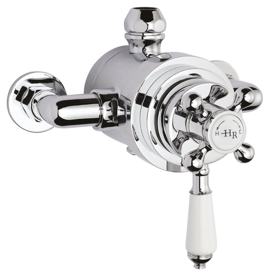 White Topaz Exposed Dual Shower Valve