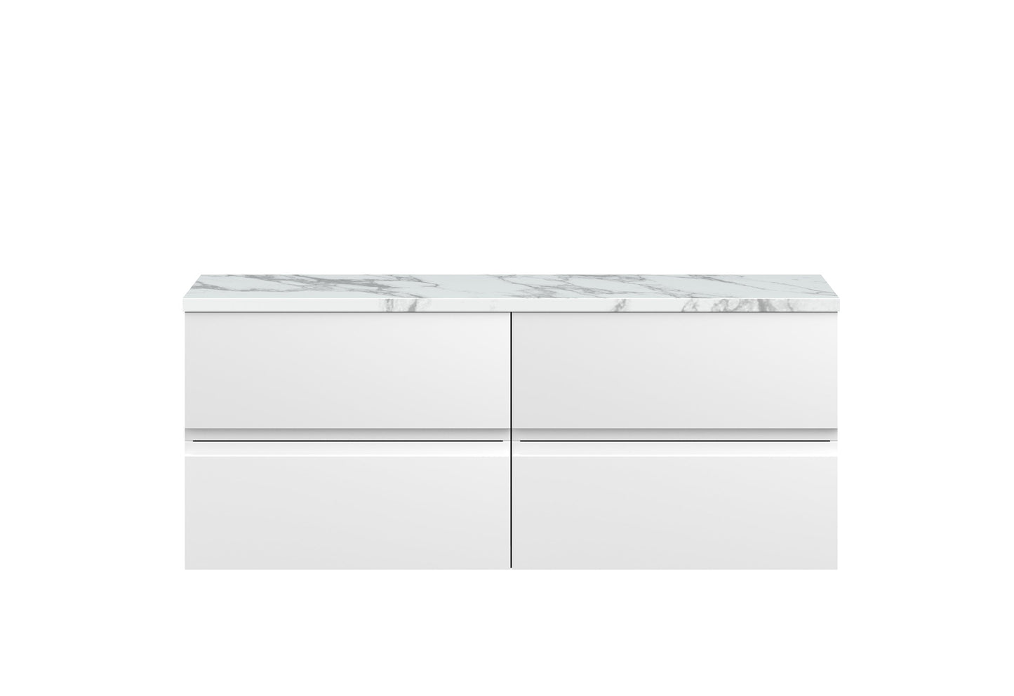 Hudson Reed Urban 1205mm Wall Hung 4-Drawer Unit With Laminate Worktop