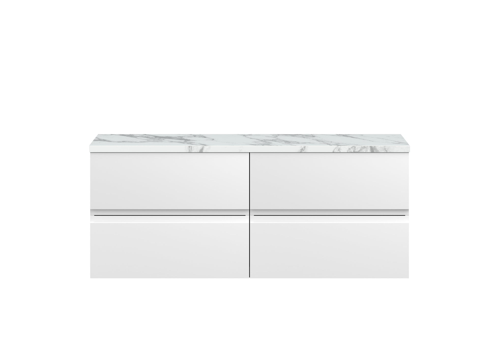 Hudson Reed Urban 1205mm Wall Hung 4-Drawer Unit With Laminate Worktop
