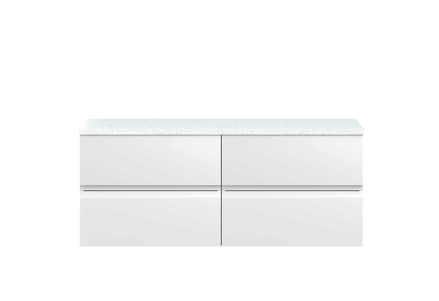 Hudson Reed Urban 1200mm Wall Hung 4-Drawer Unit With Laminate Worktop