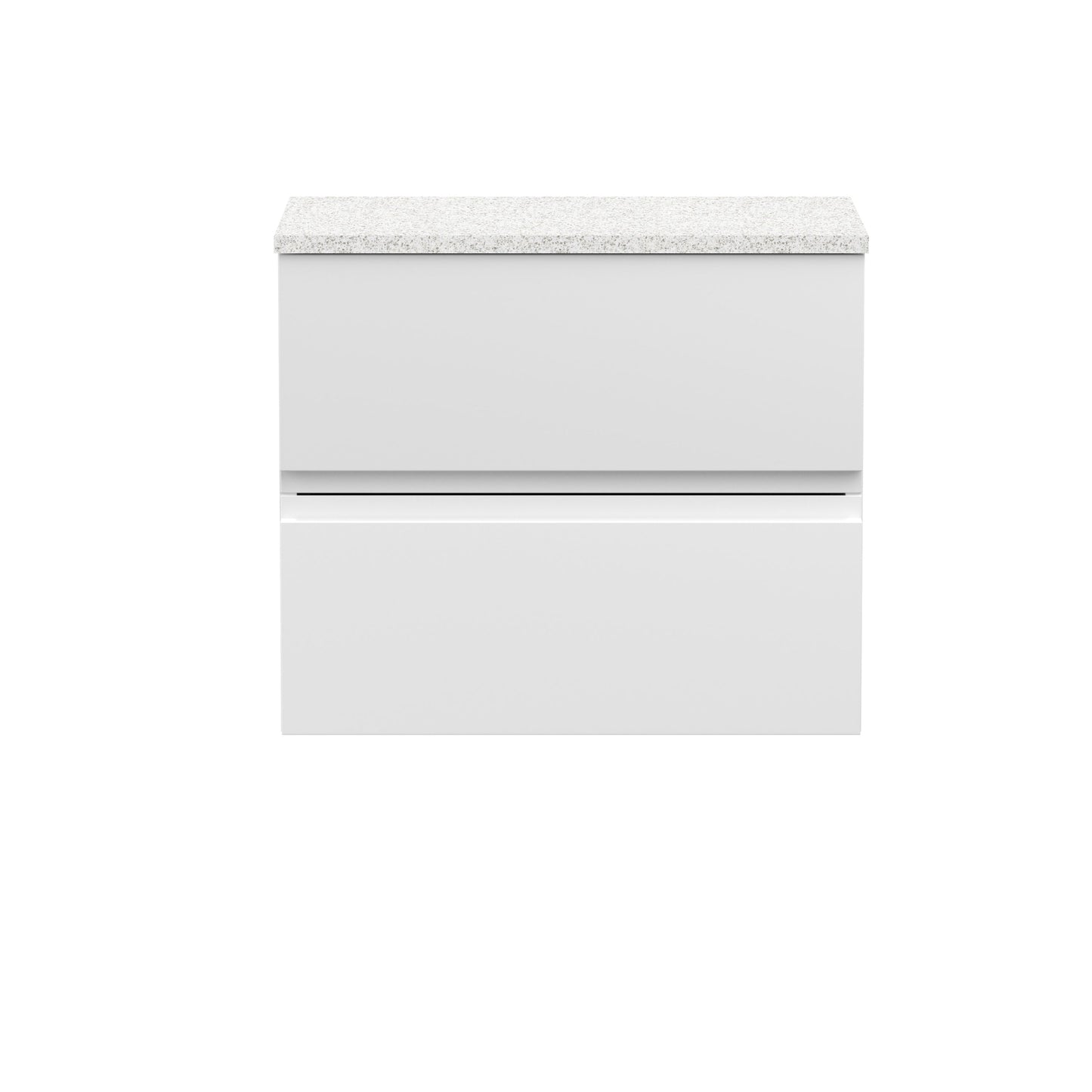 Hudson Reed Urban 600mm 2 Drawer Wall Hung Vanity Unit with Sparkling White Worktop