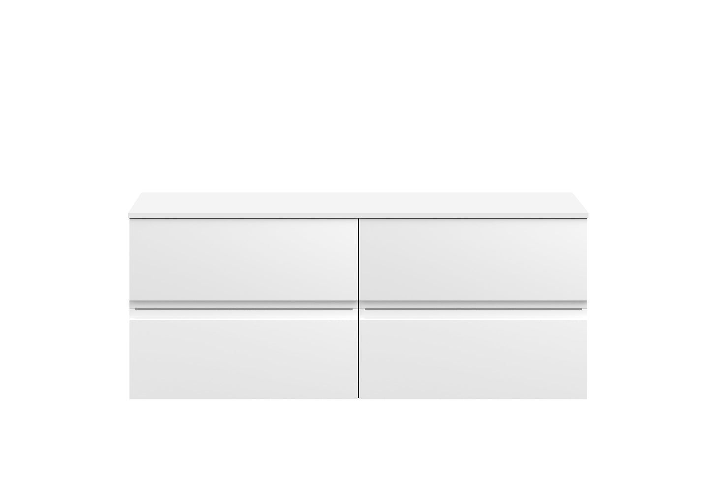 Hudson Reed Urban 1200mm Wall Hung 4-Drawer Unit With Worktop