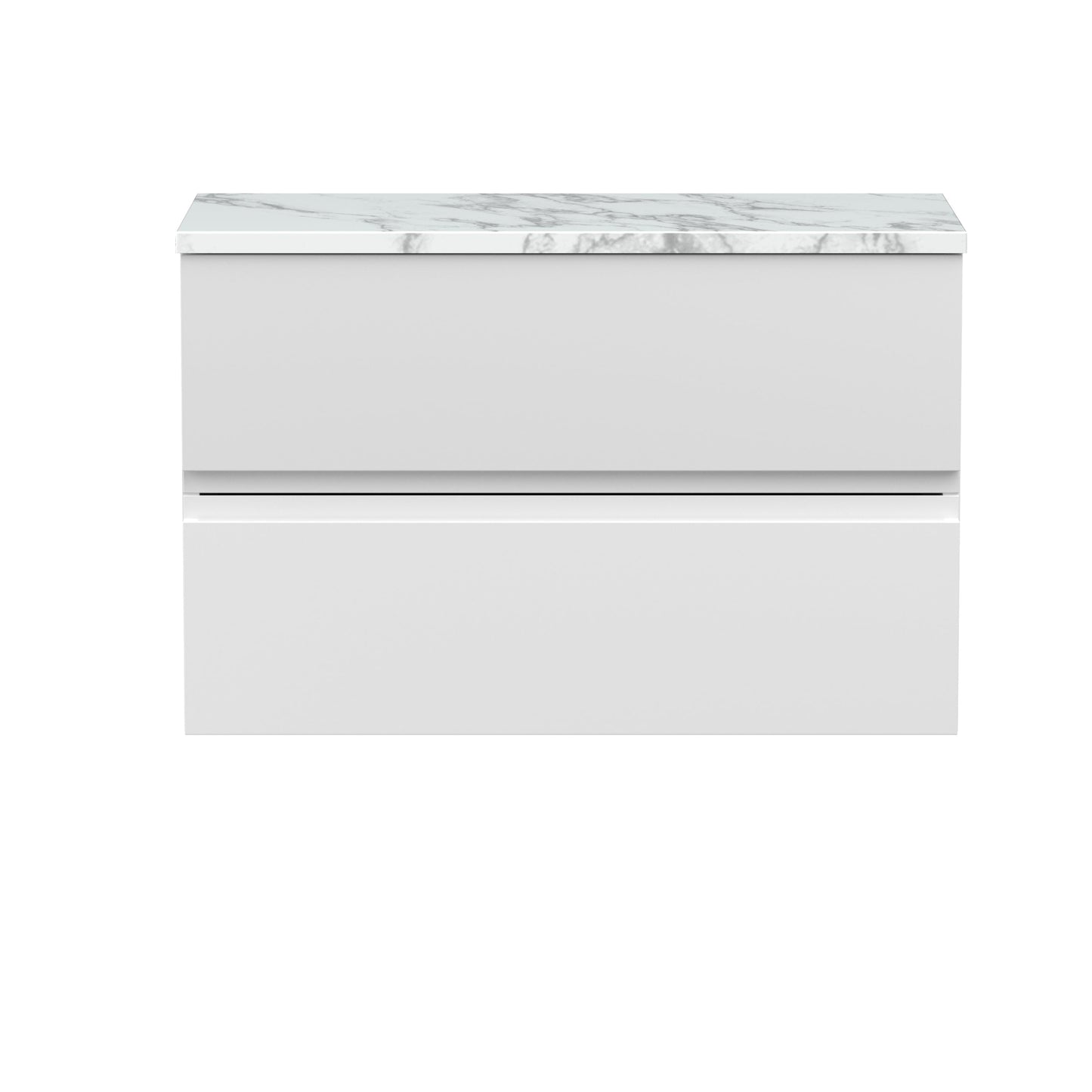 Hudson Reed Urban 800mm Wall Hung 2-Drawer Unit With Laminate Worktop