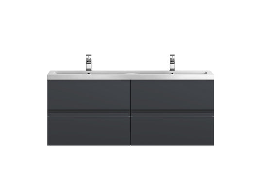 Hudson Reed Urban 1200mm 4 Drawer Wall Hung Vanity Unit With Double Ceramic Basin