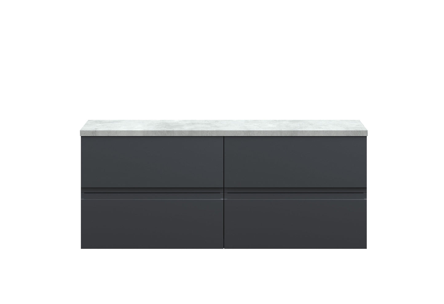 Hudson Reed Urban 1205mm Wall Hung 4-Drawer Unit With Laminate Worktop