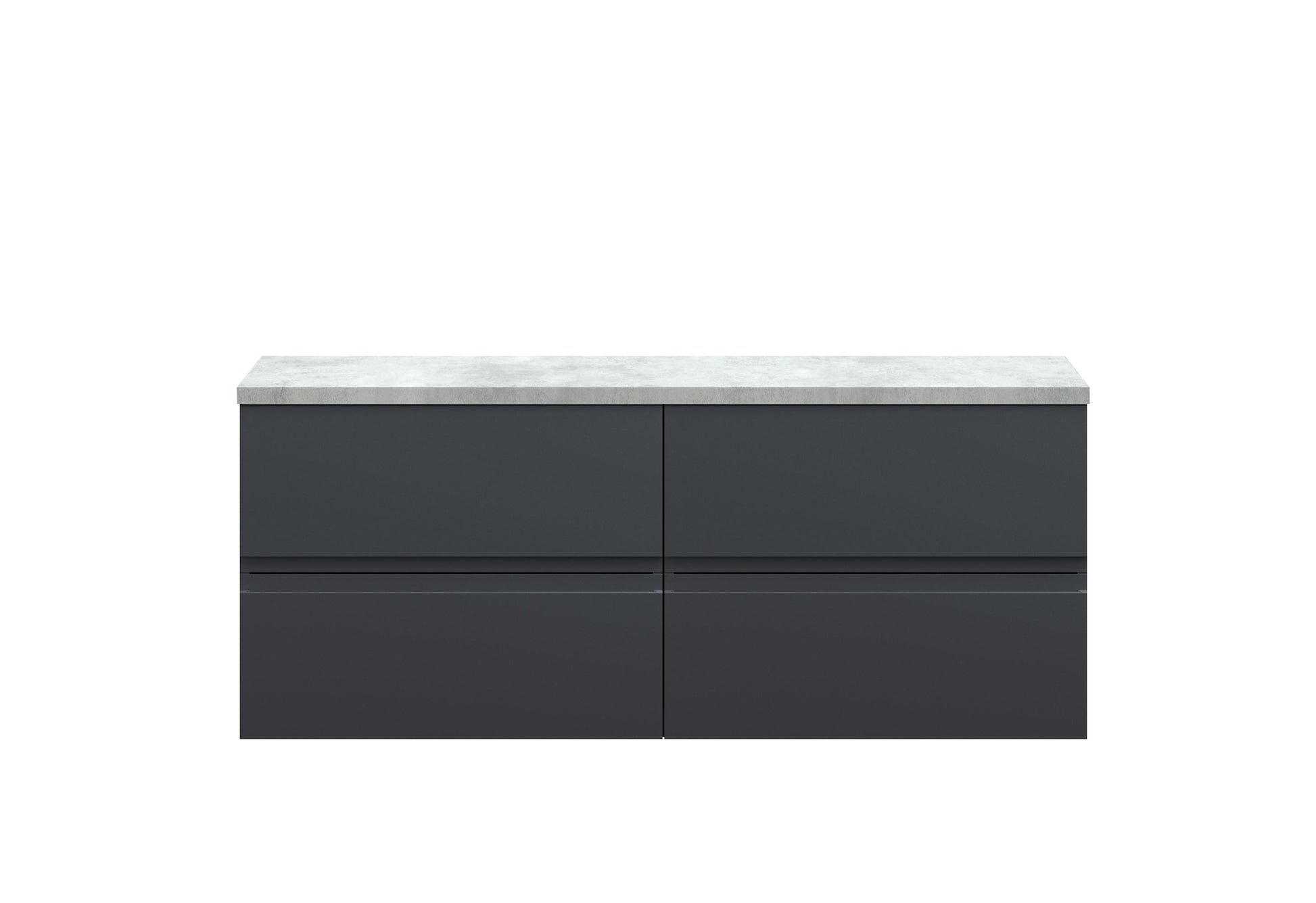 Hudson Reed Urban 1205mm Wall Hung 4-Drawer Unit With Laminate Worktop