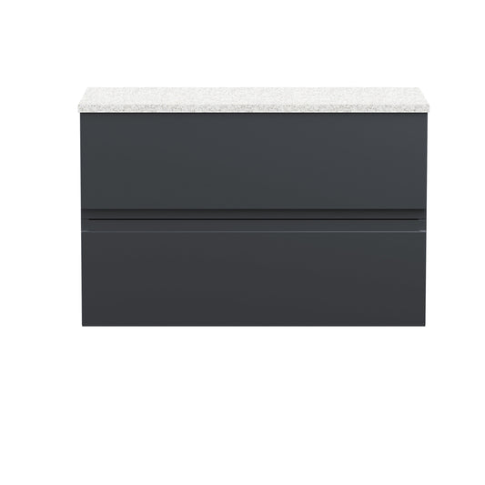 Hudson Reed Urban 800mm Wall Hung 2 Drawer Vanity Unit With Laminate Worktop