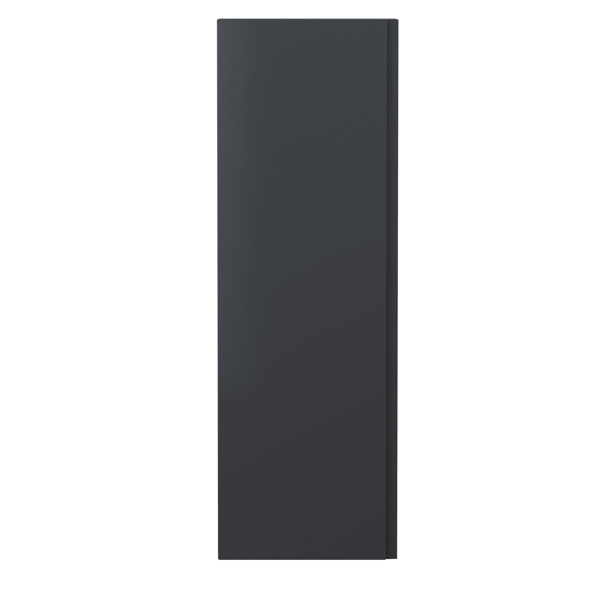 Hudson Reed Urban 400mm 1 Door Soft Black Wall Hung Tall Cabinet