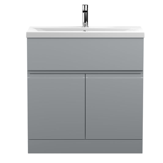 Hudson Reed Urban 800mm Floor Standing 2 Door 1 Drawer Vanity Unit With Basin