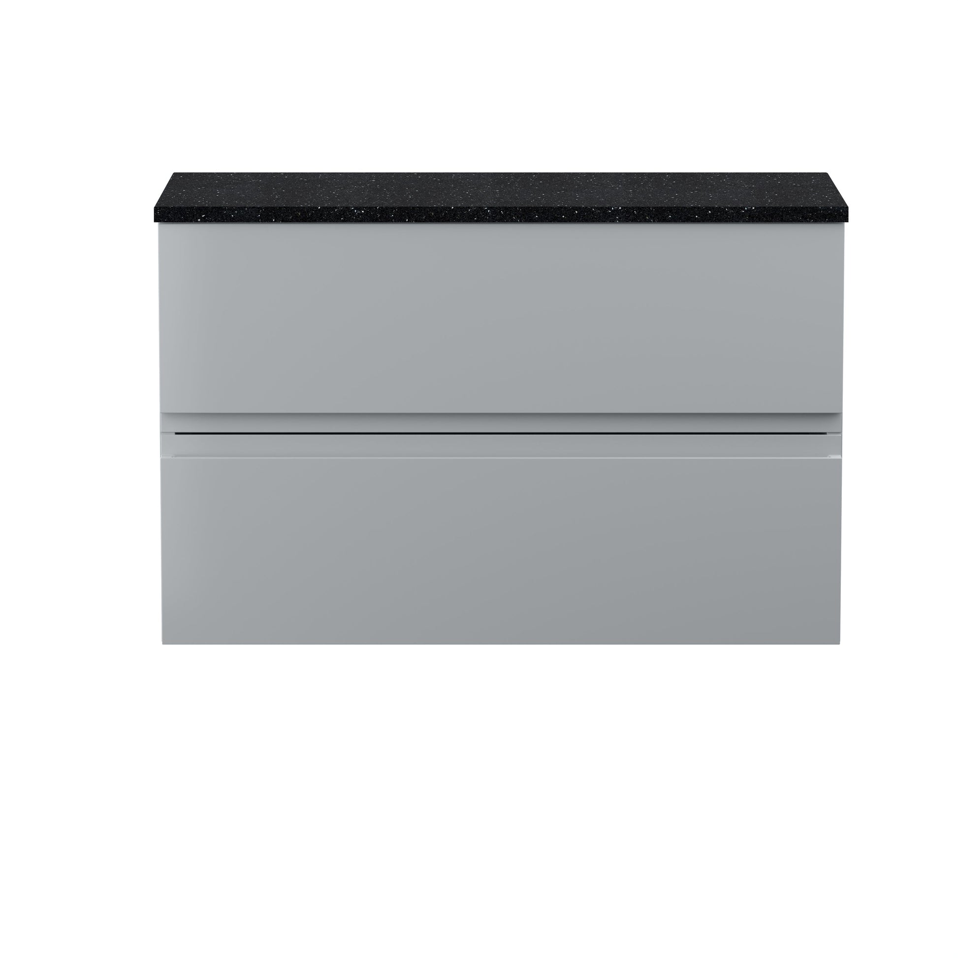 Hudson Reed Urban 805mm Wall Hung 2 Drawer Vanity Unit With Sparkling Black Worktop