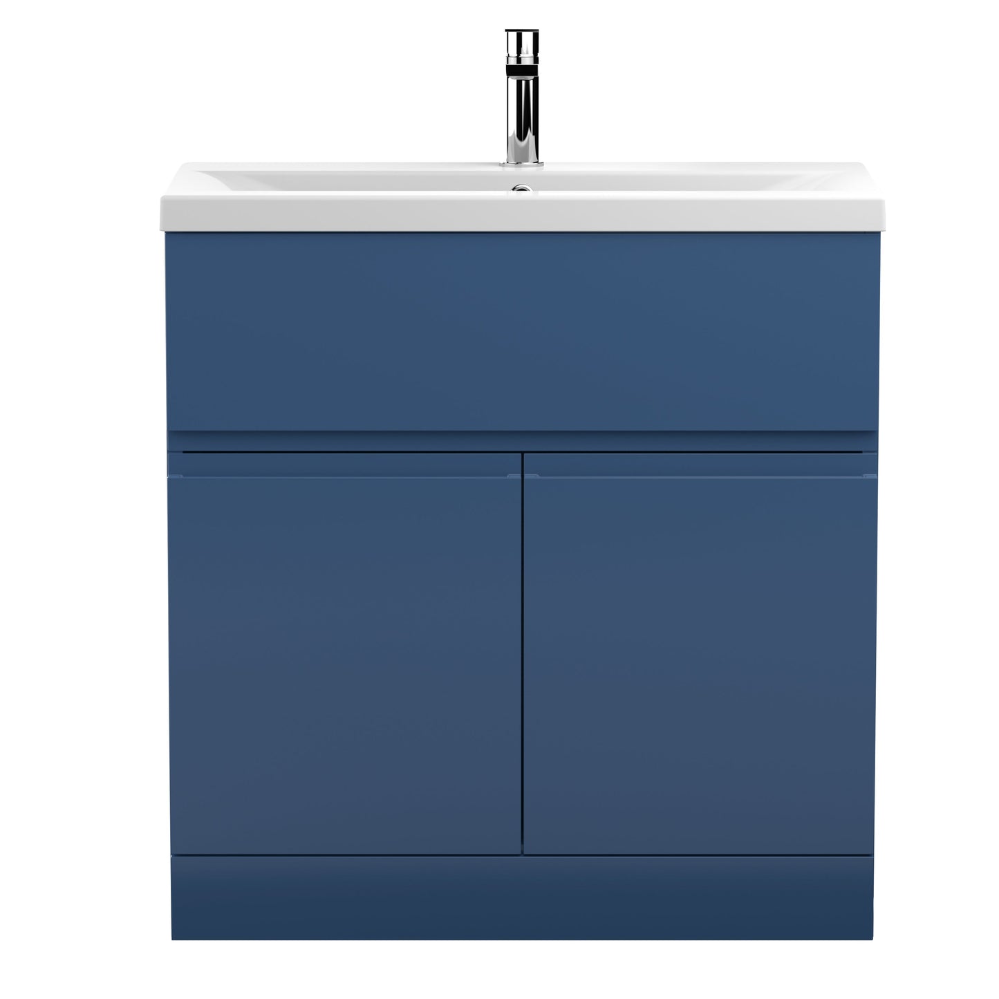 Hudson Reed Urban 800mm Floor Standing 2 Door 1 Drawer Vanity Unit With Basin & Soft Close