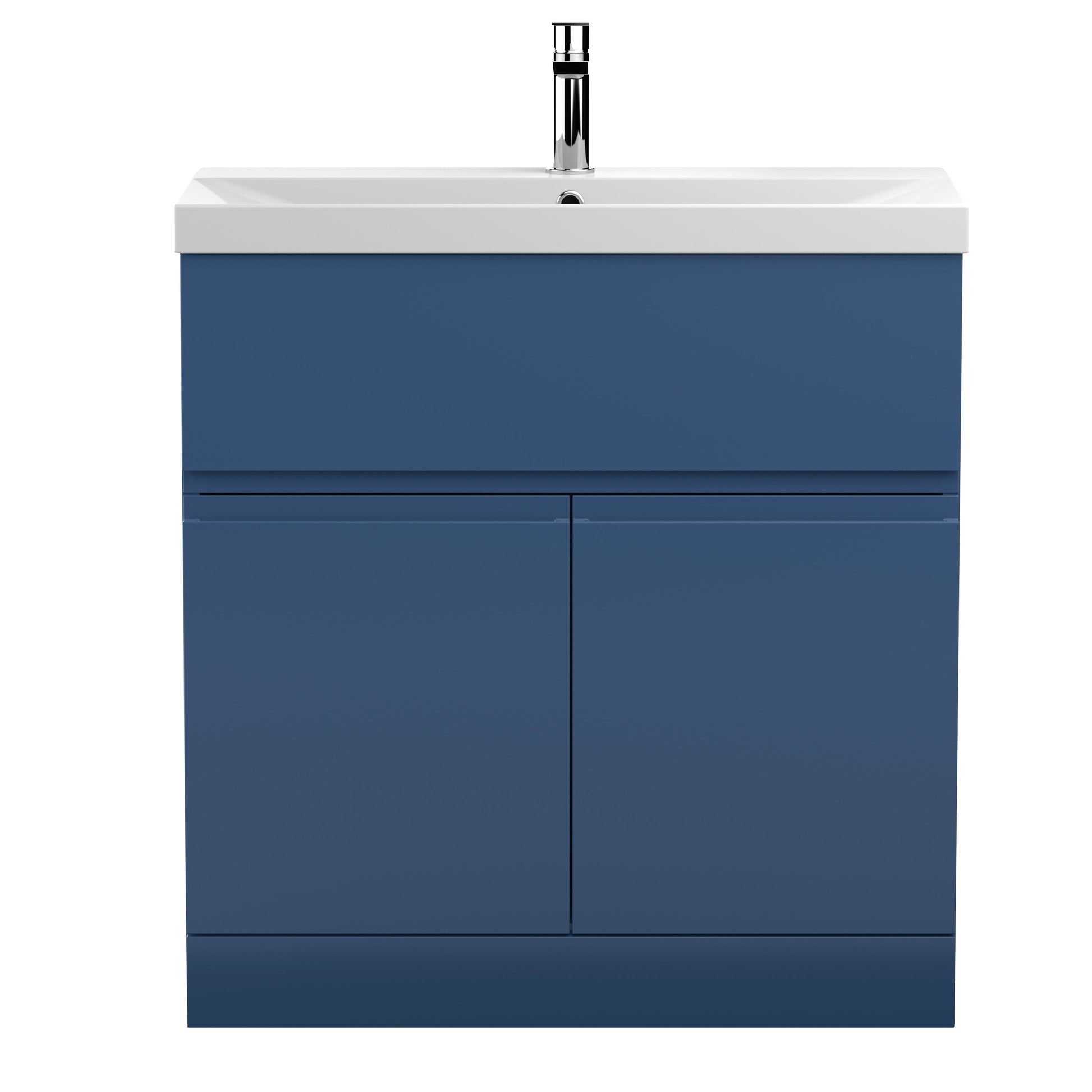 Hudson Reed Urban 800mm Floor Standing 2 Door Vanity Unit with Thin-Edge Basin