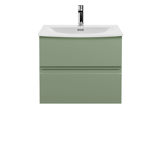 Hudson Reed Urban 600mm Wall Hung 2-Drawer Unit and 1 Tap Hole Basin