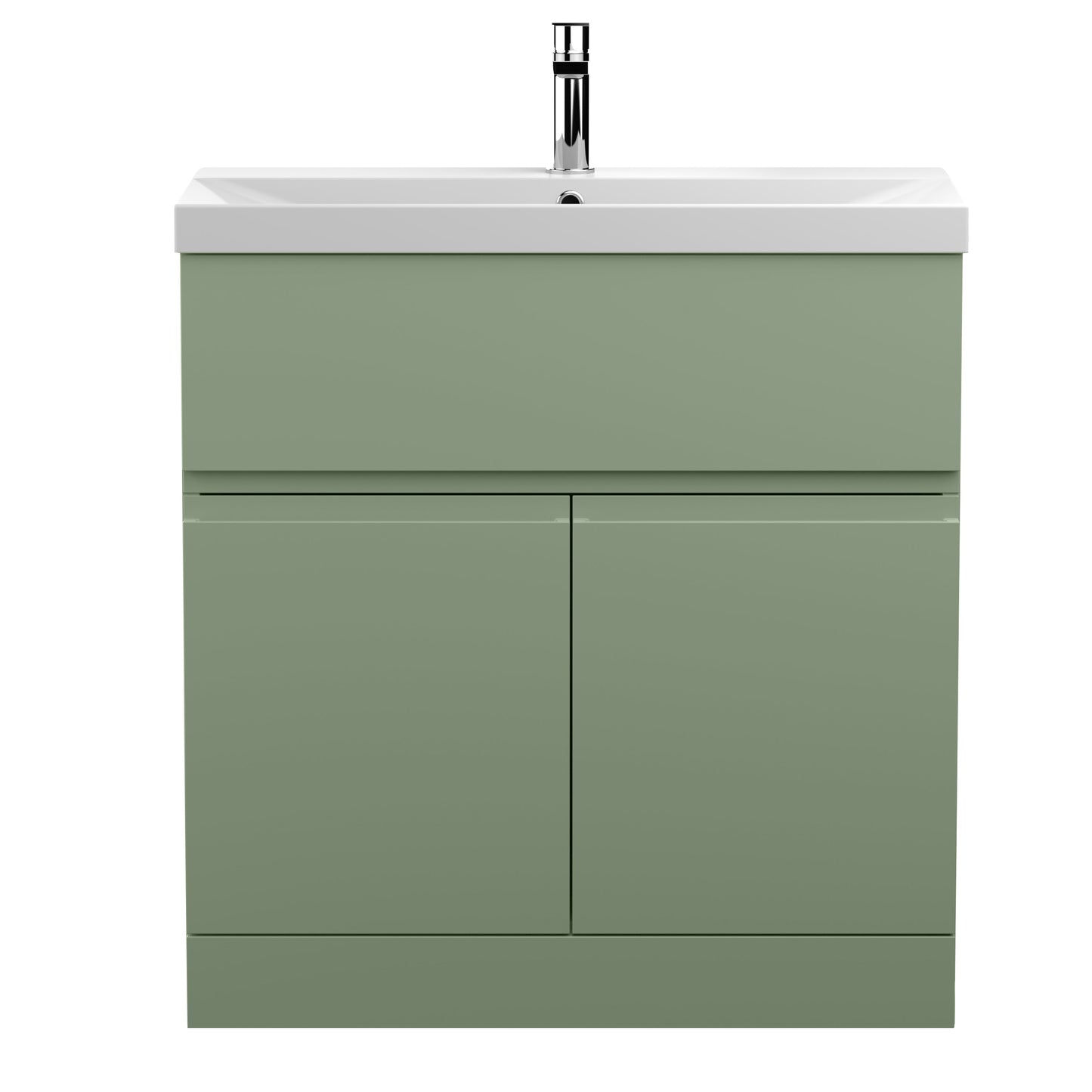 Urban 800mm Floor Standing 2-Door/Drawer Unit and Thin-Edge Basin 1 Tap Hole
