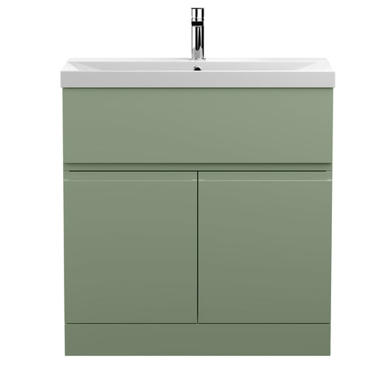 Urban 800mm Floor Standing 2-Door/Drawer Unit and Thin-Edge Basin 1 Tap Hole