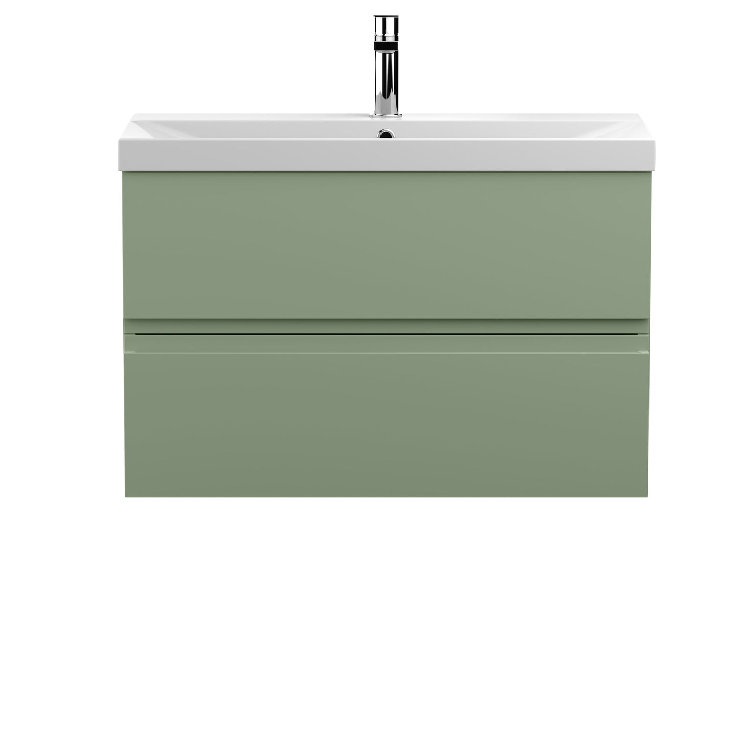 Hudson Reed Urban 800mm Wall Hung 2-Drawer Vanity Unit With Thin-Edge 1 Tap Hole Basin