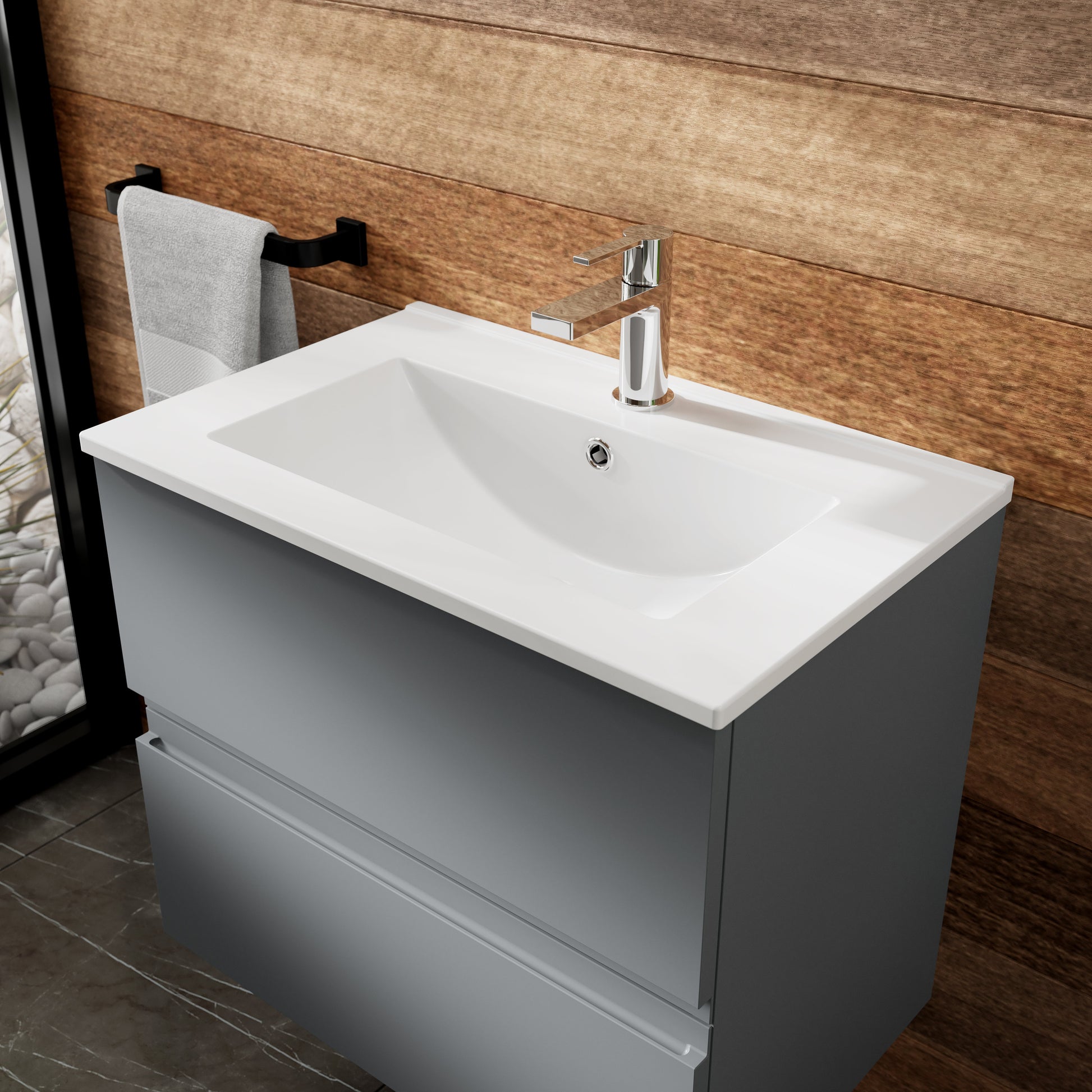 Hudson Reed Urban 500mm Wall Hung 2 Drawer Vanity Unit with Basin