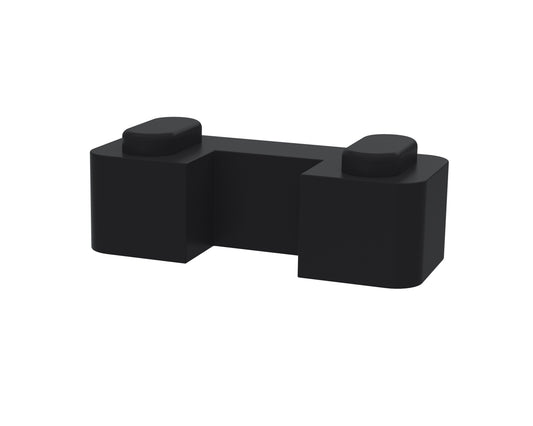 Wetroom Screen Horseshoe Support Foot Matt Black