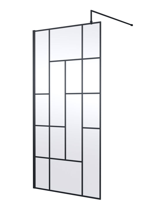 Abstract 1000mm Frame Wetroom Screen 8mm Glass