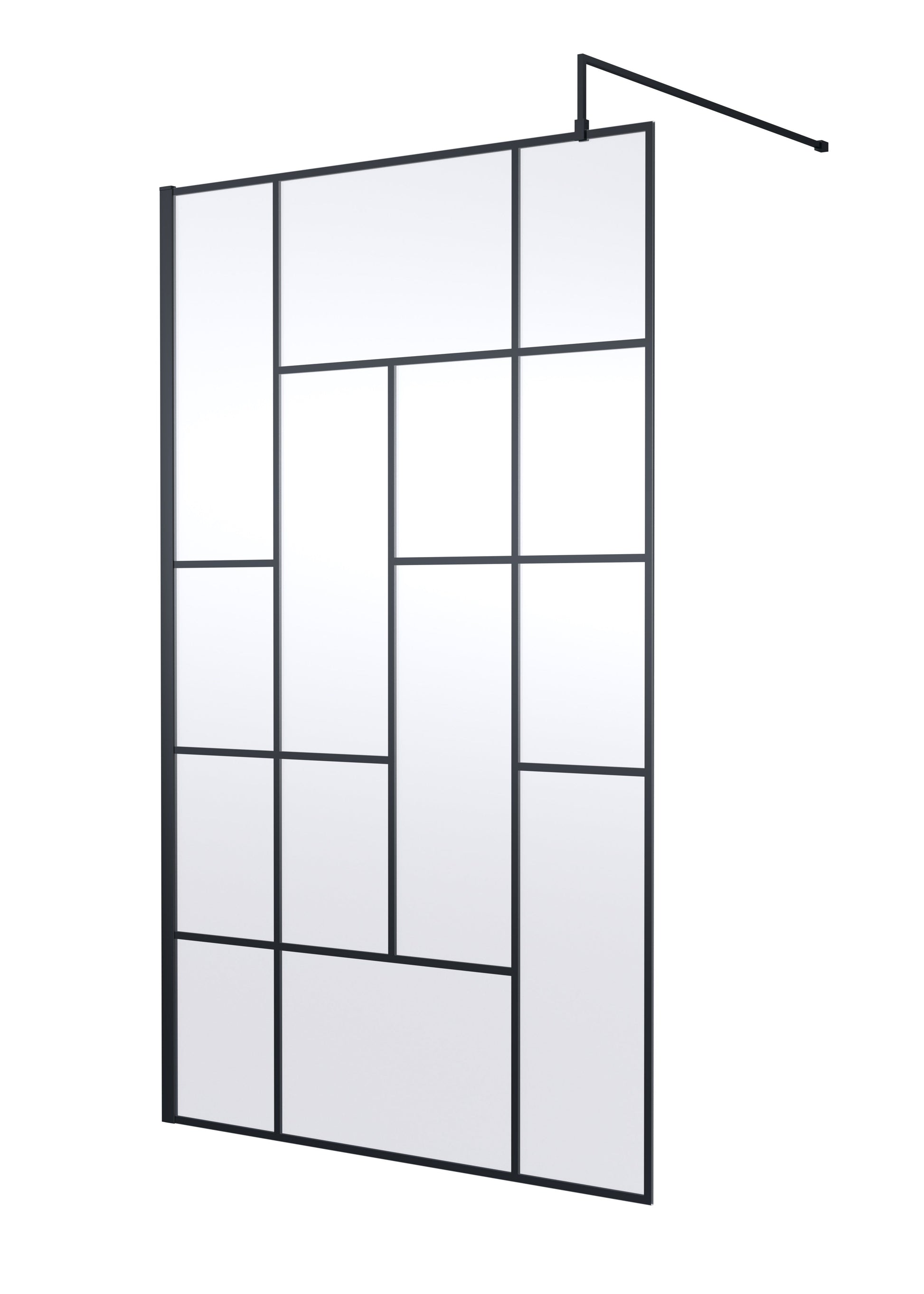 Abstract 1200mm Frame Wetroom Screen 8mm Glass