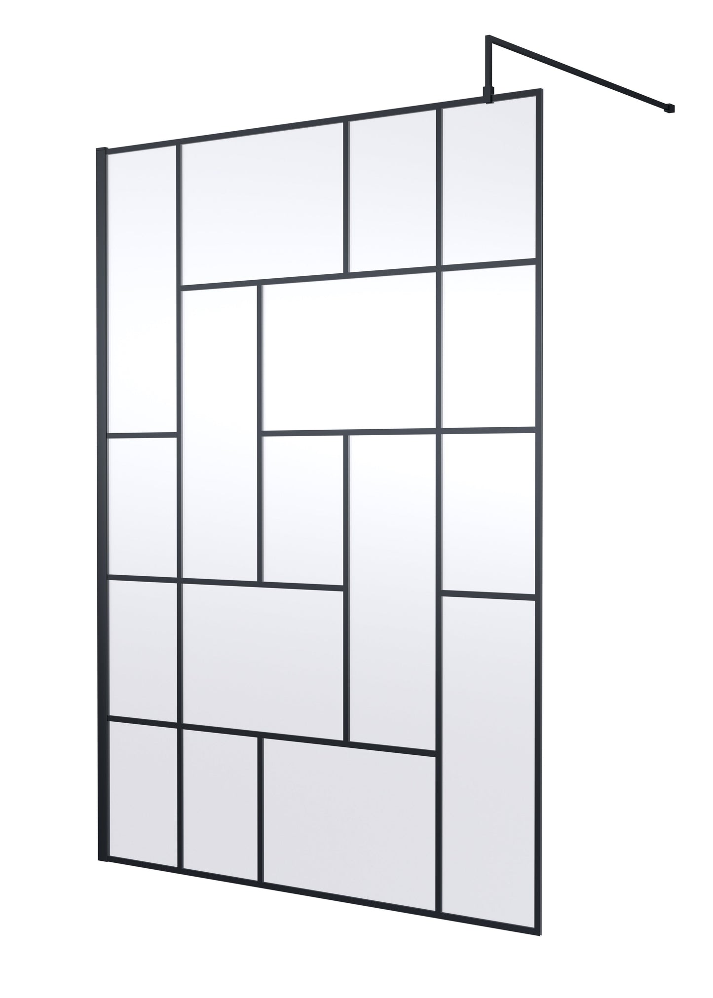 Abstract 1400mm Frame Wetroom Screen 8mm Glass