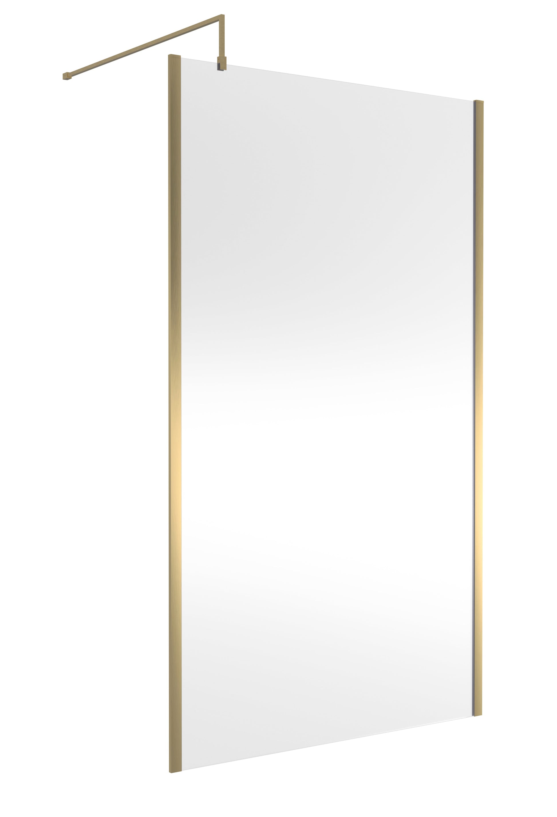 1200mm Outer Framed Wetroom Screen with Support Bar