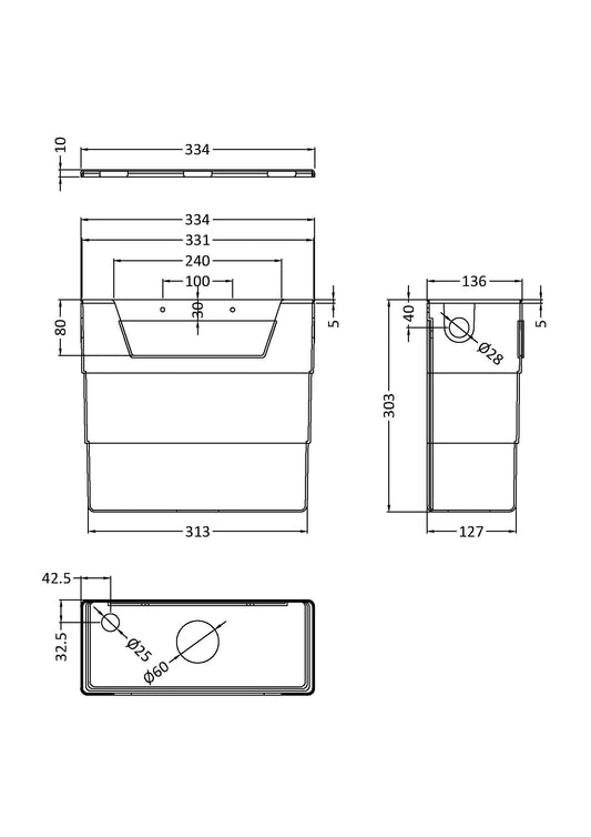 Dual Flush Concealed Cistern