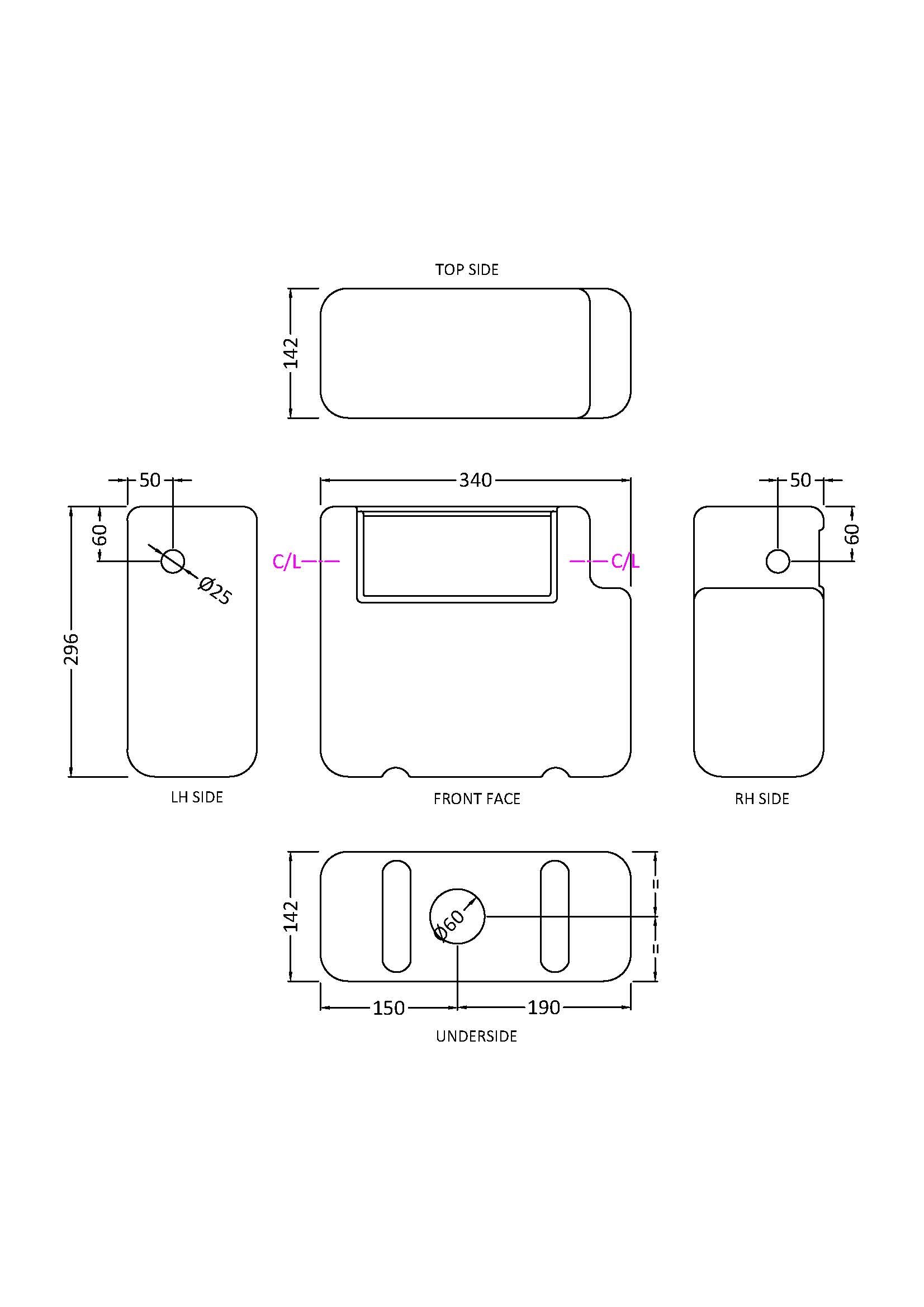 Dual Flush Concealed Cistern
