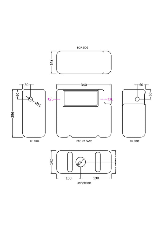 Dual Flush Concealed Cistern