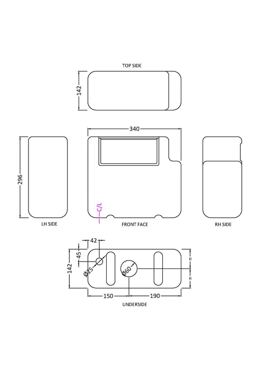 Dual Flush Concealed Cistern