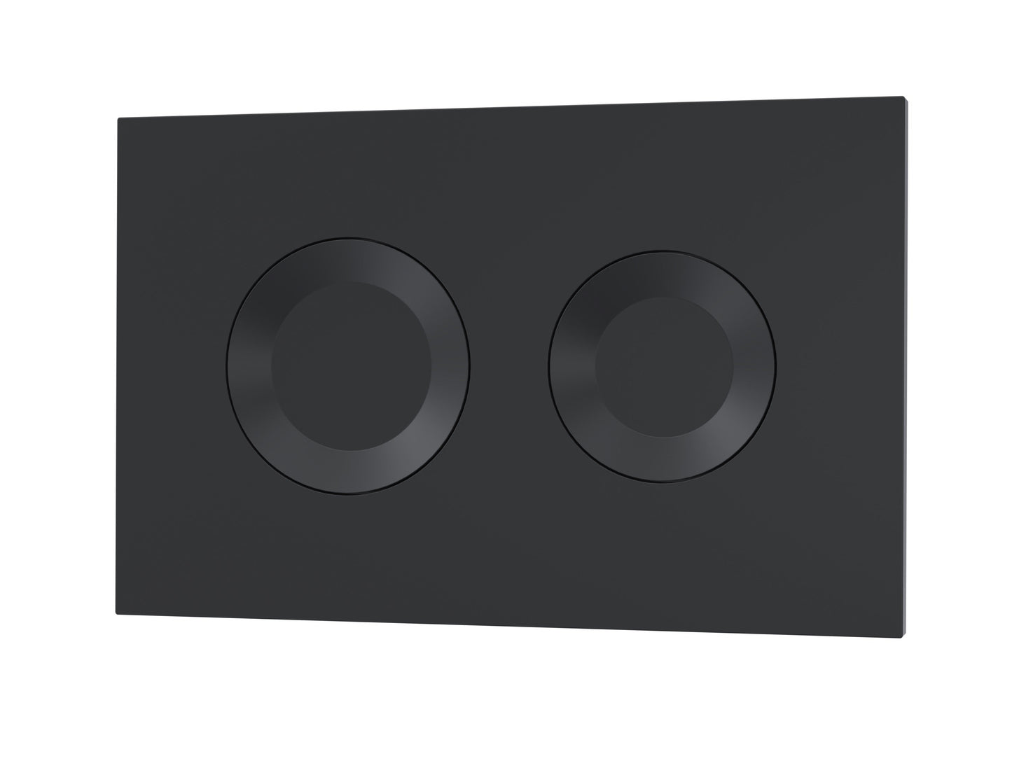 Matt Black Round Dual Flush Push Button