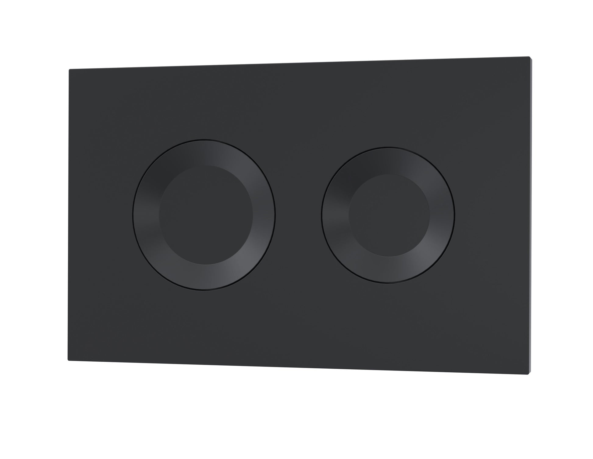 Matt Black Round Dual Flush Push Button