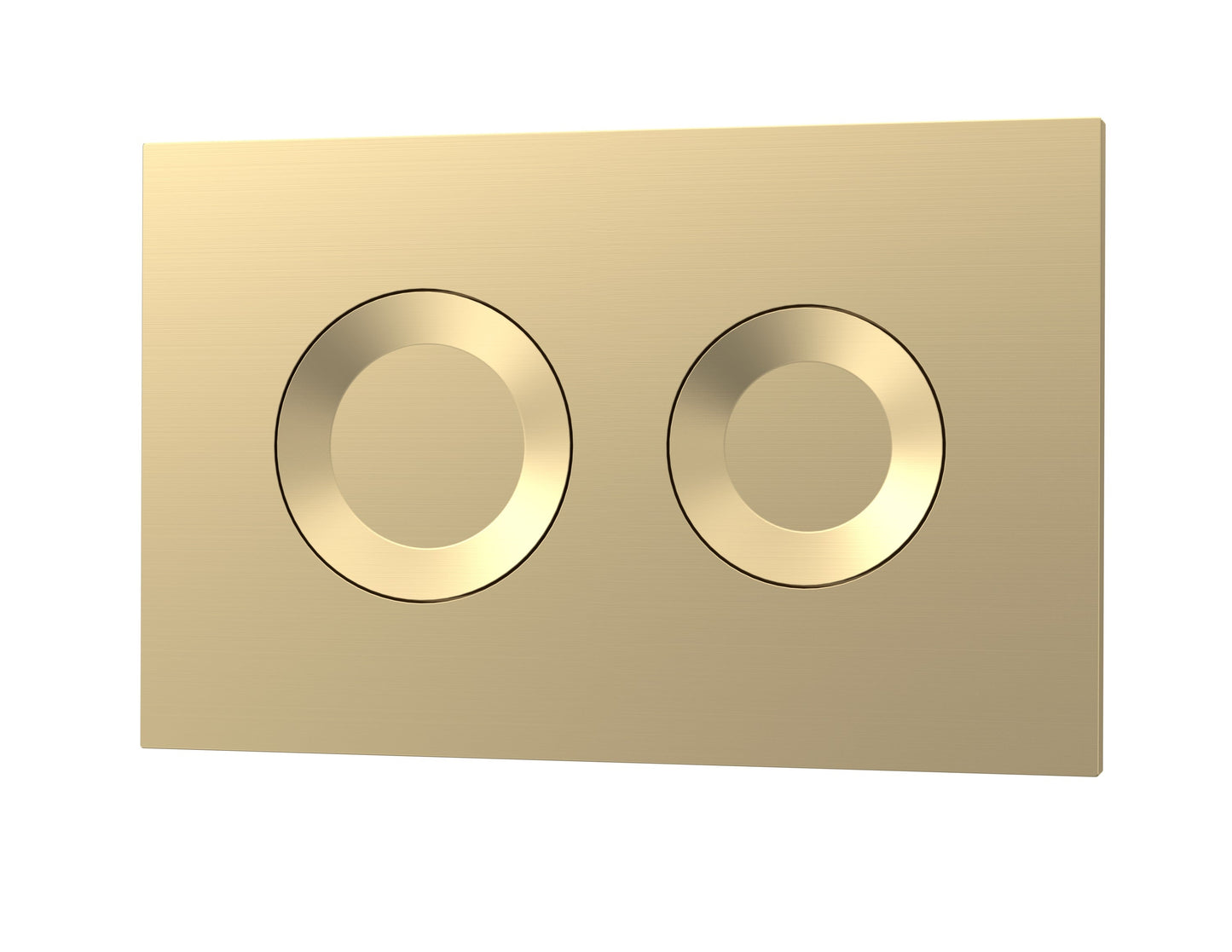 Brushed Brass Round Dual Flush Push Button