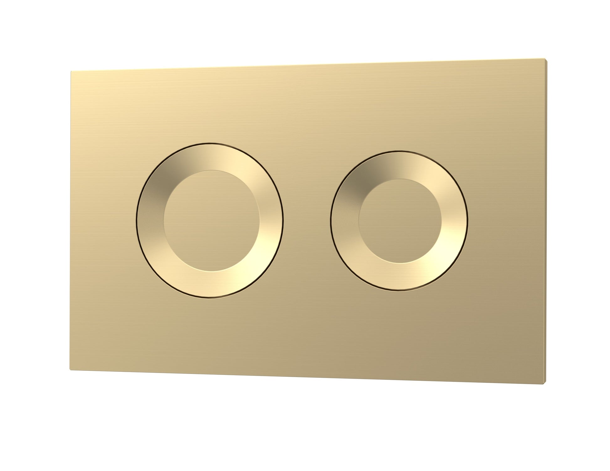 Brushed Brass Round Dual Flush Push Button