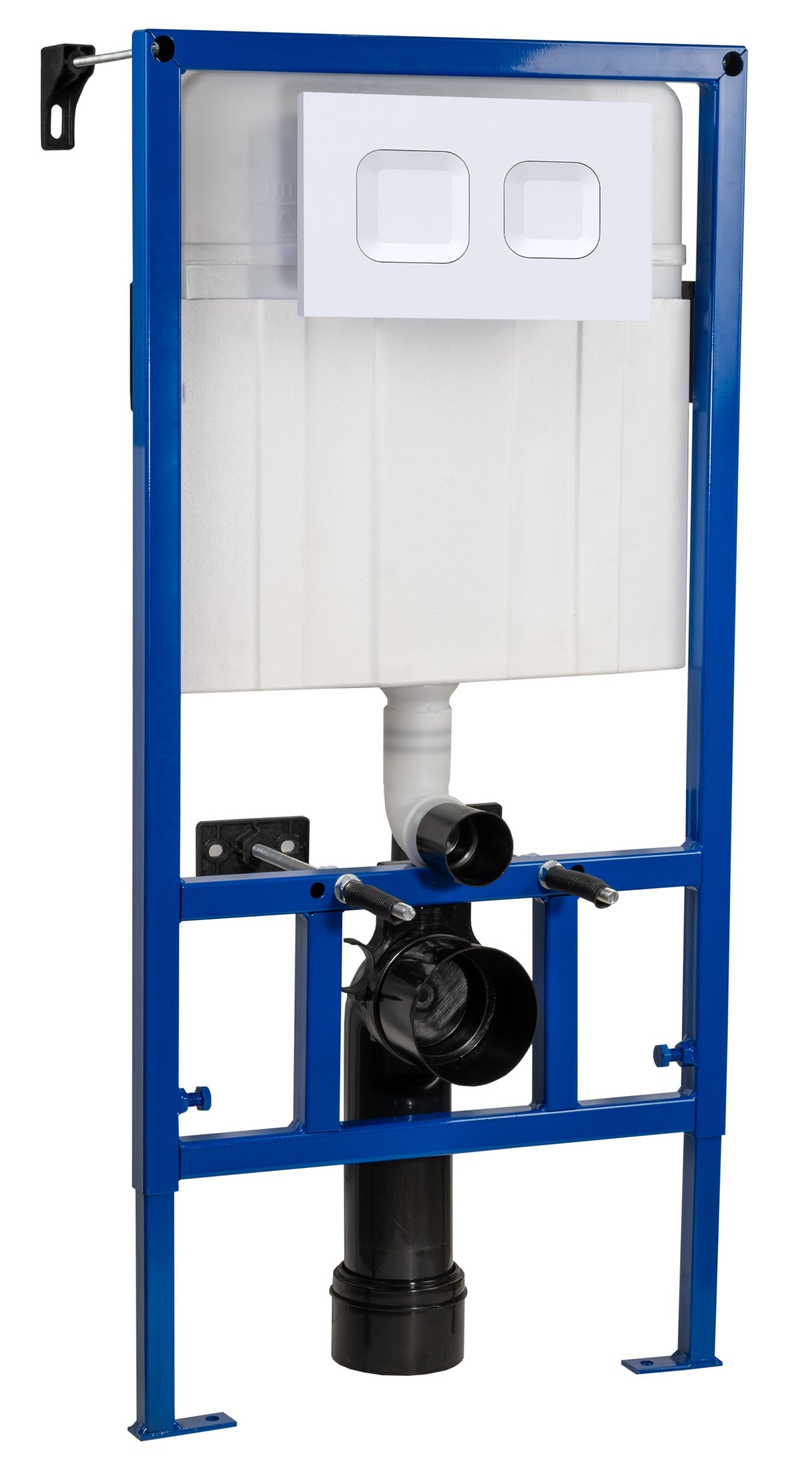 Hudson Reed 890mm Dual Flush Concealed Cistern Frame With Square Button