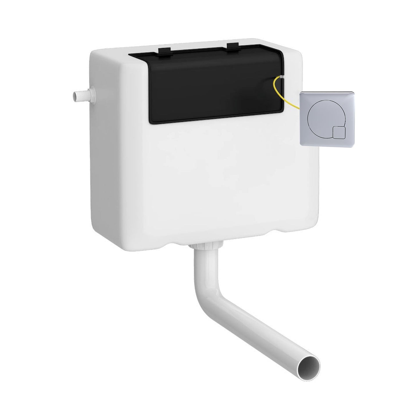 Hudson Reed Universal Access Cistern With Chrome Square Flush Plate